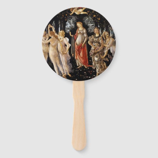 Sandro Botticelli - La Primavera Handwaaier (Achterkant)