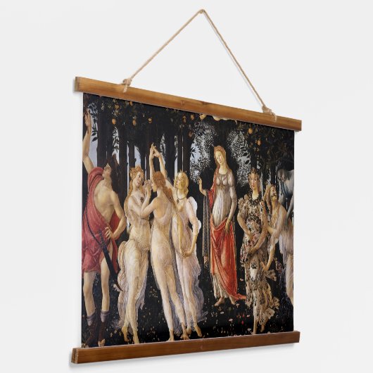 Sandro Botticelli - La Primavera Hangend Wandkleed (Gebogen)