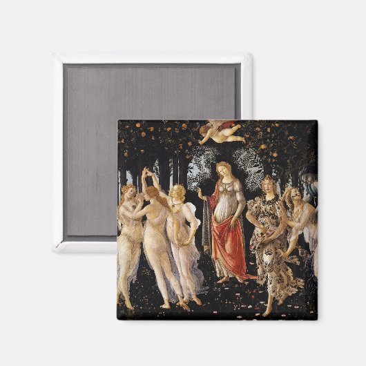 Sandro Botticelli - La Primavera Magneet (Voorkant / Achterkant)