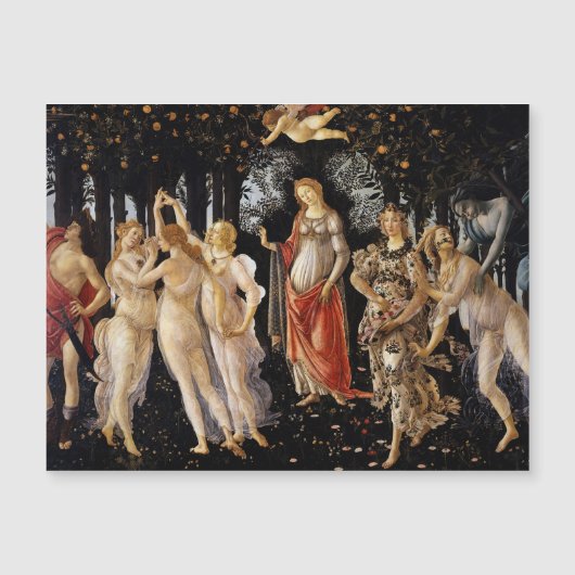 Sandro Botticelli - La Primavera Magnetic Kaart (Voorkant)