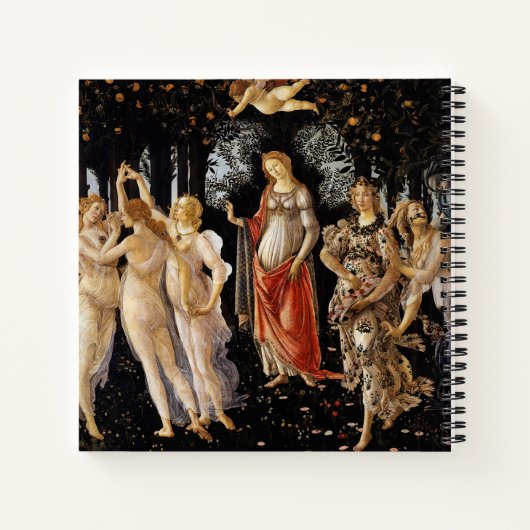 Sandro Botticelli - La Primavera Notitieboek (Achterkant)