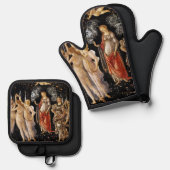 Sandro Botticelli - La Primavera Ovenwant & Pannenlap Set (Voorkant / Achterkant)