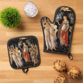 Sandro Botticelli - La Primavera Ovenwant & Pannenlap Set (Top down)