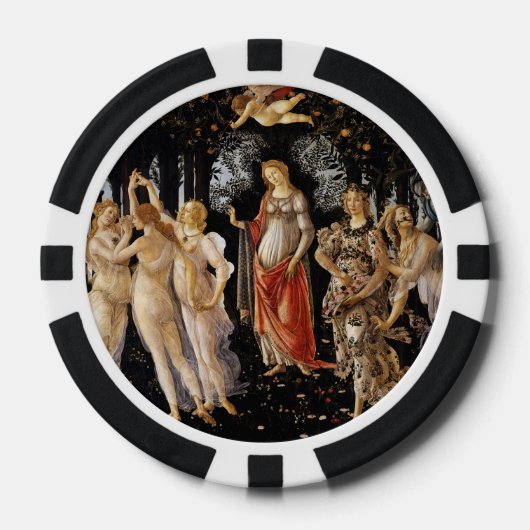 Sandro Botticelli - La Primavera Poker Chips (Voorkant)
