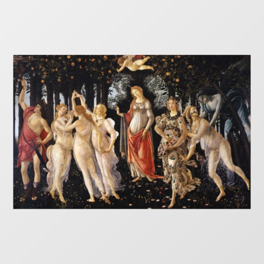 Sandro Botticelli - La Primavera Raamsticker (Vel)