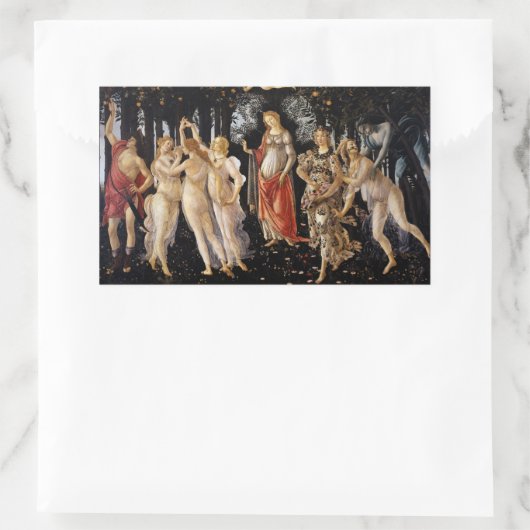 Sandro Botticelli - La Primavera Rechthoekige Sticker (Tas)