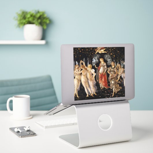 Sandro Botticelli - La Primavera Sticker (Laptop op bureau)