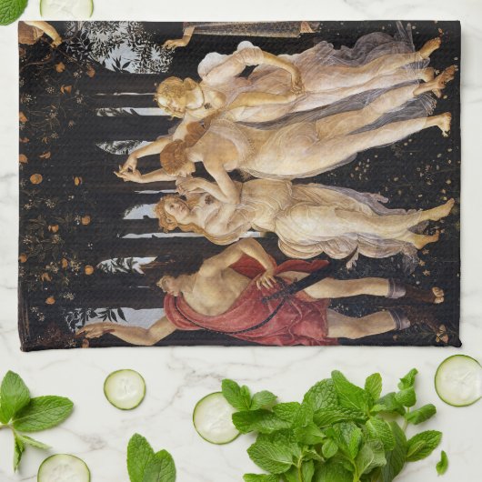 Sandro Botticelli - La Primavera Theedoek (Gevouwen)