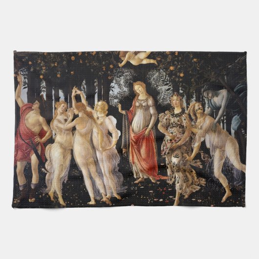 Sandro Botticelli - La Primavera Theedoek (Horizontaal)
