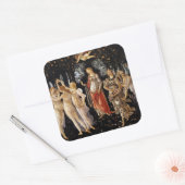 Sandro Botticelli - La Primavera Vierkante Sticker (Envelop)