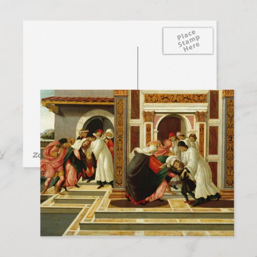 Sandro Botticelli - Laatste wonder en dood Briefkaart (Voorkant / Achterkant)