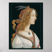 Sandro Botticelli Lady CC0281 Poster (44 in 112 cm (Voorkant)