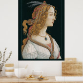 Sandro Botticelli Lady CC0281 Poster (44 in 112 cm (Keuken)