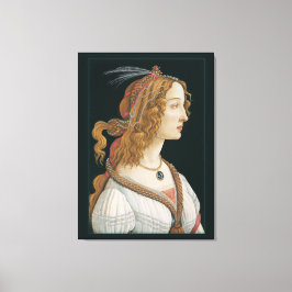 Sandro Botticelli Lady CC0282 (44 in 112 cm) Canvas Afdruk