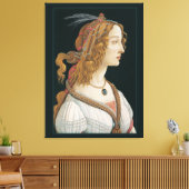 Sandro Botticelli Lady CC0282 (44 in 112 cm) Canvas Afdruk (Insitu (Woonkamer))