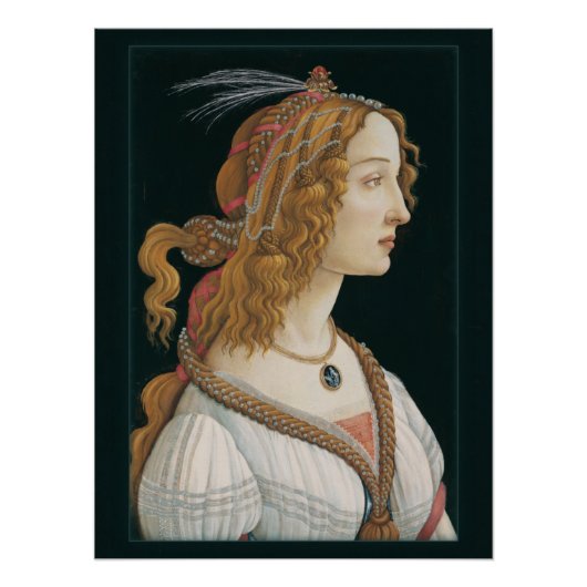 Sandro Botticelli Lady CC0321 New Options Perfect Poster (Voorkant)