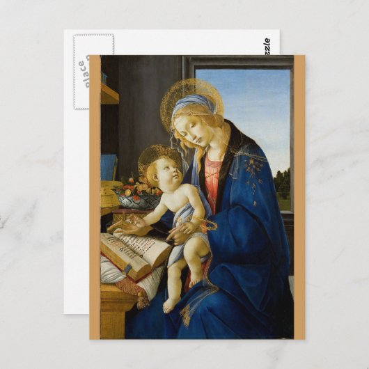 Sandro Botticelli - Maagd en kind Briefkaart (Voorkant / Achterkant)