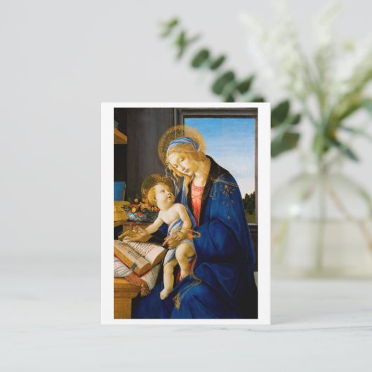 Sandro Botticelli, Maagd en Kind Briefkaart (Staand voorkant)