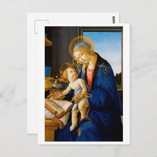 Sandro Botticelli, Maagd en Kind Briefkaart (Voorkant / Achterkant)