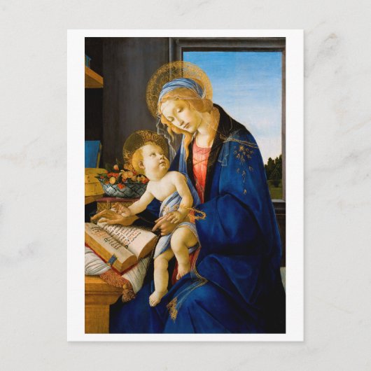 Sandro Botticelli, Maagd en Kind Briefkaart (Voorkant)