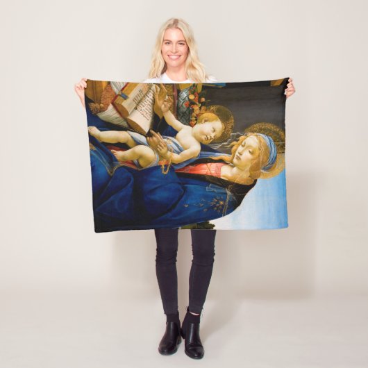 Sandro Botticelli, Maagd en Kind Fleece Deken (In situ)