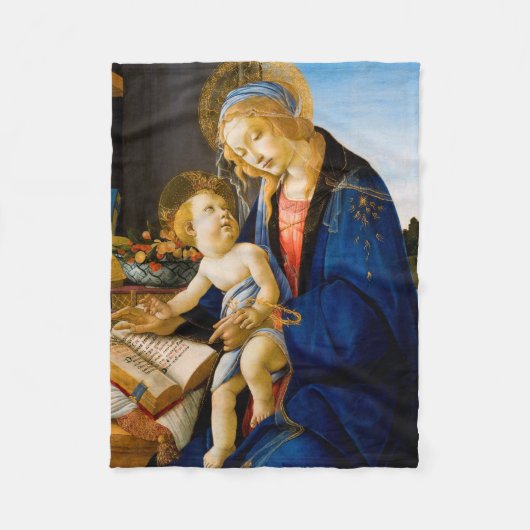 Sandro Botticelli, Maagd en Kind Fleece Deken (Voorkant)