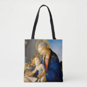 Sandro Botticelli, Maagd en Kind Tote Bag (Voorkant)