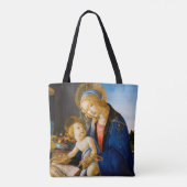 Sandro Botticelli, Maagd en Kind Tote Bag (Achterkant)