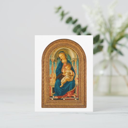 Sandro Botticelli Madonna en kind c 1470 Briefkaart (Staand voorkant)