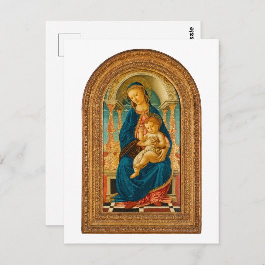 Sandro Botticelli Madonna en kind c 1470 Briefkaart (Voorkant / Achterkant)