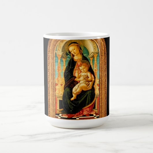 Sandro Botticelli Madonna en kind c 1470 Koffiemok (Center)