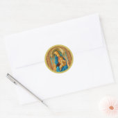Sandro Botticelli Madonna en kind c 1470 Ronde Sticker (Envelop)