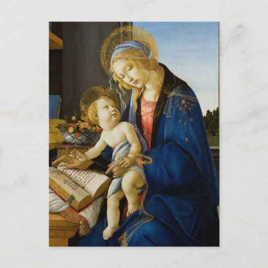 Sandro Botticelli Madonna van het Boek Kind Jezus Briefkaart (Voorkant)