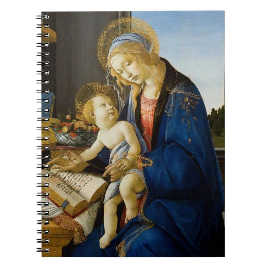 Sandro Botticelli Madonna van het Boek Kind Jezus Notitieboek (Voorkant)