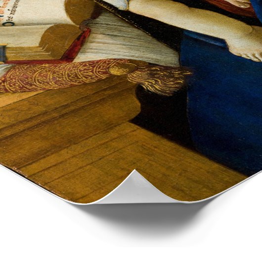 Sandro Botticelli Madonna van het Boek Kind Jezus Poster (Hoek)