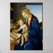 Sandro Botticelli Madonna van het Boek Kind Jezus Poster (Voorkant)