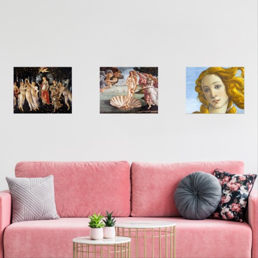 Sandro Botticelli - Meesterwerken Selectie Muurkunst Sets (Woonkamer)
