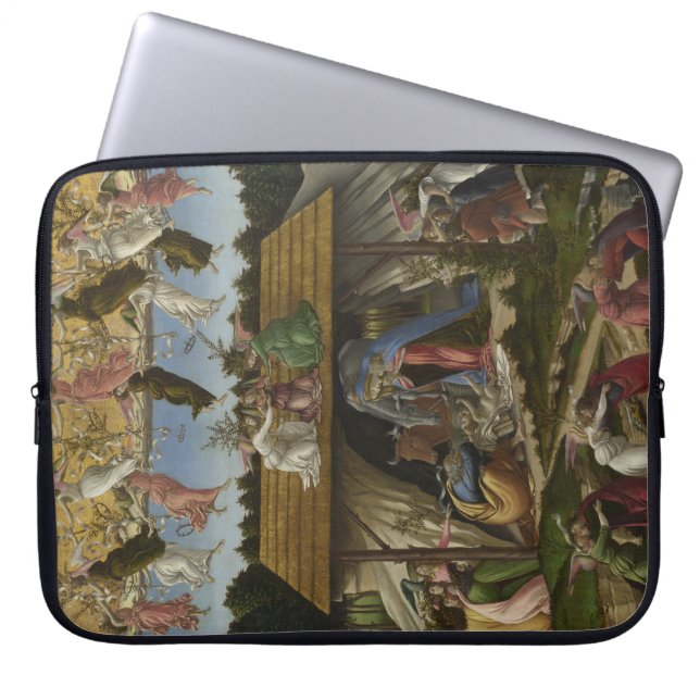 Sandro Botticelli - Mystieke Geboorte Laptop Sleeve (Voorkant)