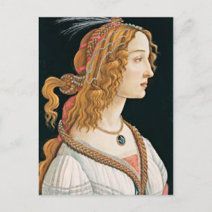 Sandro Botticelli - Portret van een jonge vrouw Briefkaart