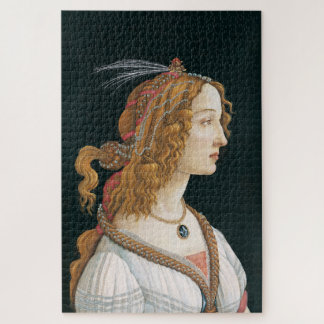 Sandro Botticelli - Portret van een jonge vrouw Legpuzzel