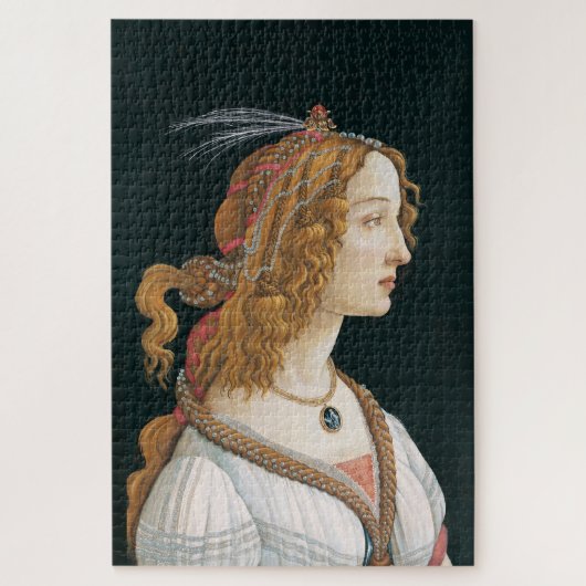 Sandro Botticelli - Portret van een jonge vrouw Legpuzzel (Verticaal)