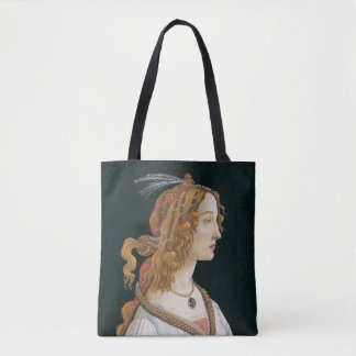 Sandro Botticelli - Portret van een jonge vrouw Tote Bag