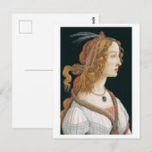 Sandro Botticelli, Portret van een vrouw (1480) Briefkaart (Voorkant / Achterkant)