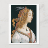 Sandro Botticelli, Portret van een vrouw (1480) Briefkaart (Voorkant)