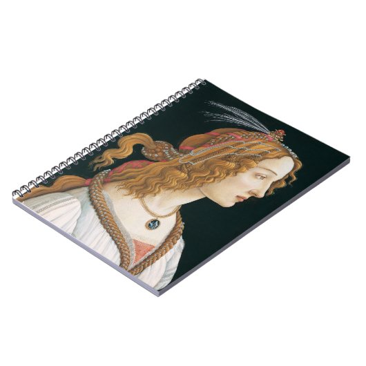 Sandro Botticelli, Portret van een vrouw (1480) Notitieboek (Linkerzijde)