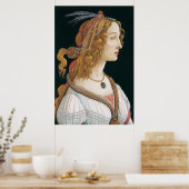 Sandro Botticelli, Portret van een vrouw (1480) Poster (Keuken)