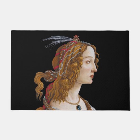 Sandro Botticelli - Portret van Simonetta Vespucci Deurmat (Voorkant)