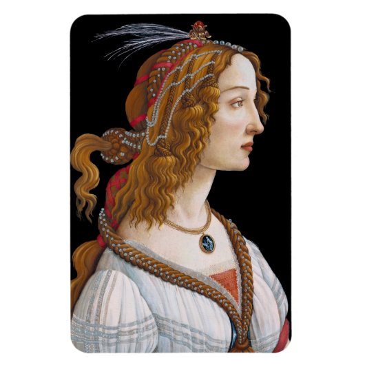 Sandro Botticelli - Portret van Simonetta Vespucci Magneet (Verticaal)