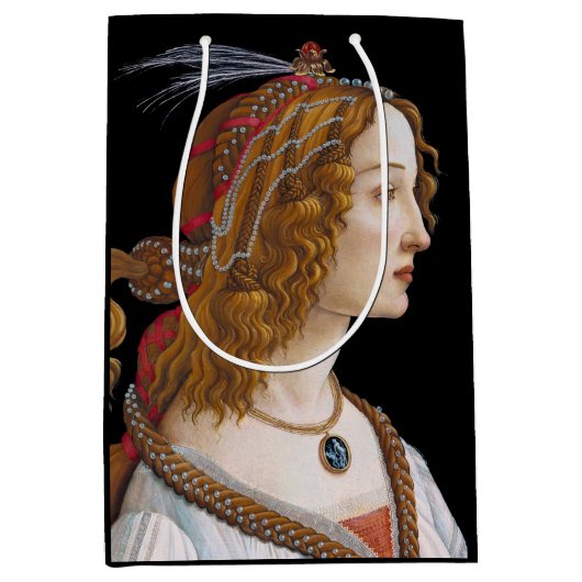 Sandro Botticelli - Portret van Simonetta Vespucci Medium Cadeauzakje (Voorkant)