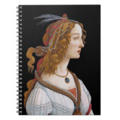 Sandro Botticelli - Portret van Simonetta Vespucci Notitieboek (Voorkant)